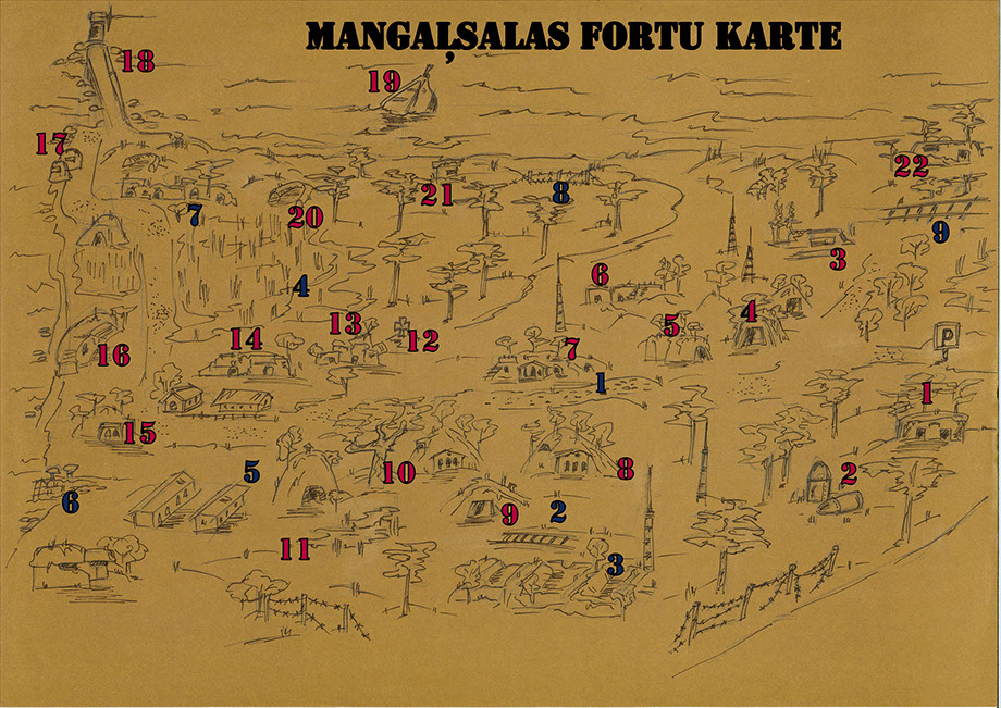 Mangaļsalas bunkuru karte